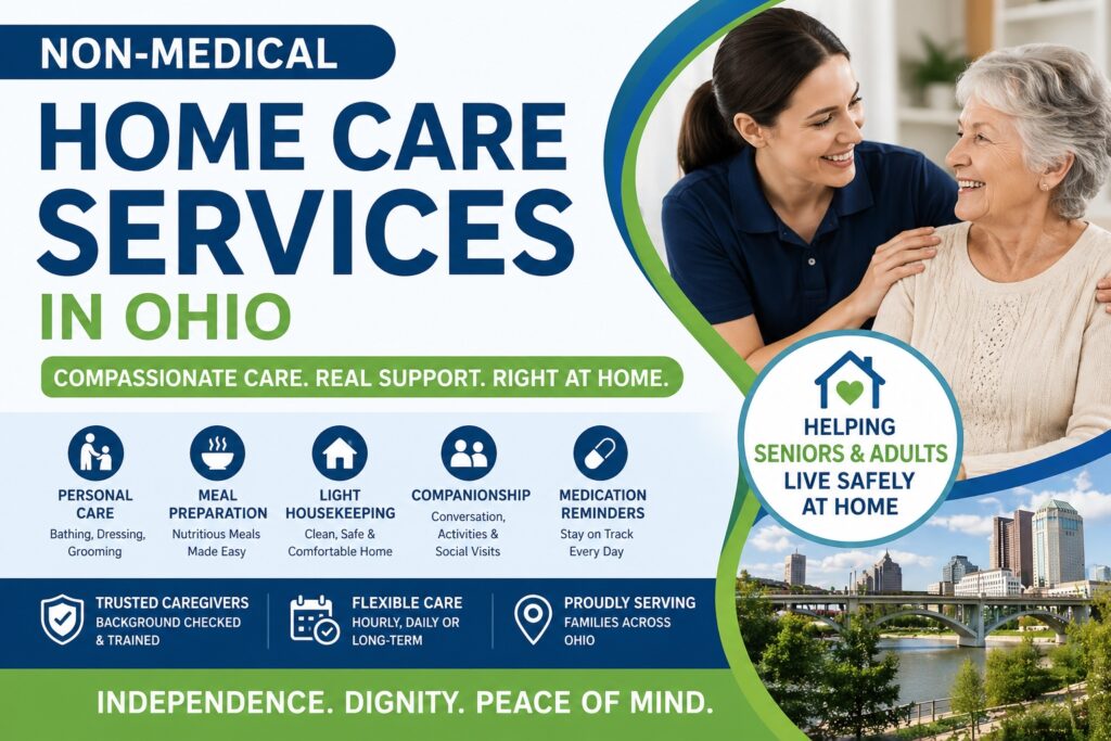 non-medical home care services in Ohio - infographics and useful information